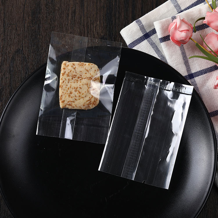 8*12 transparente máquina sello bolsa para arroz glutinoso pescado/100 unidades por paquete