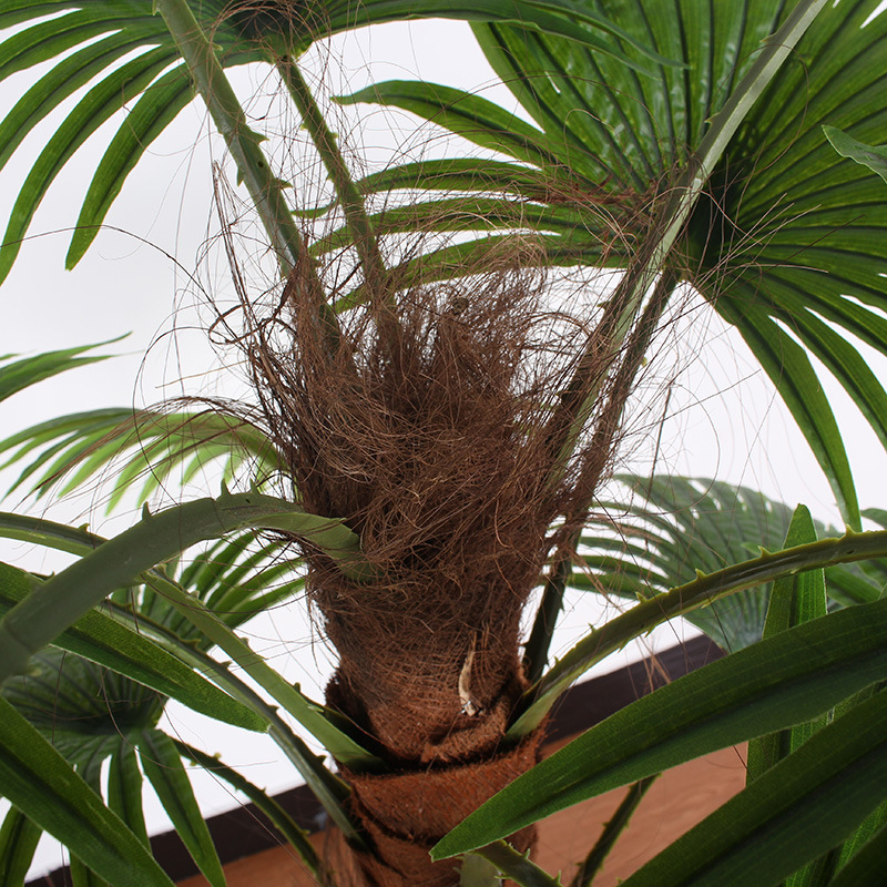 Planta bonsái decorativa de interior, venta directa de fábrica, palmera artificial en maceta, alta simulación