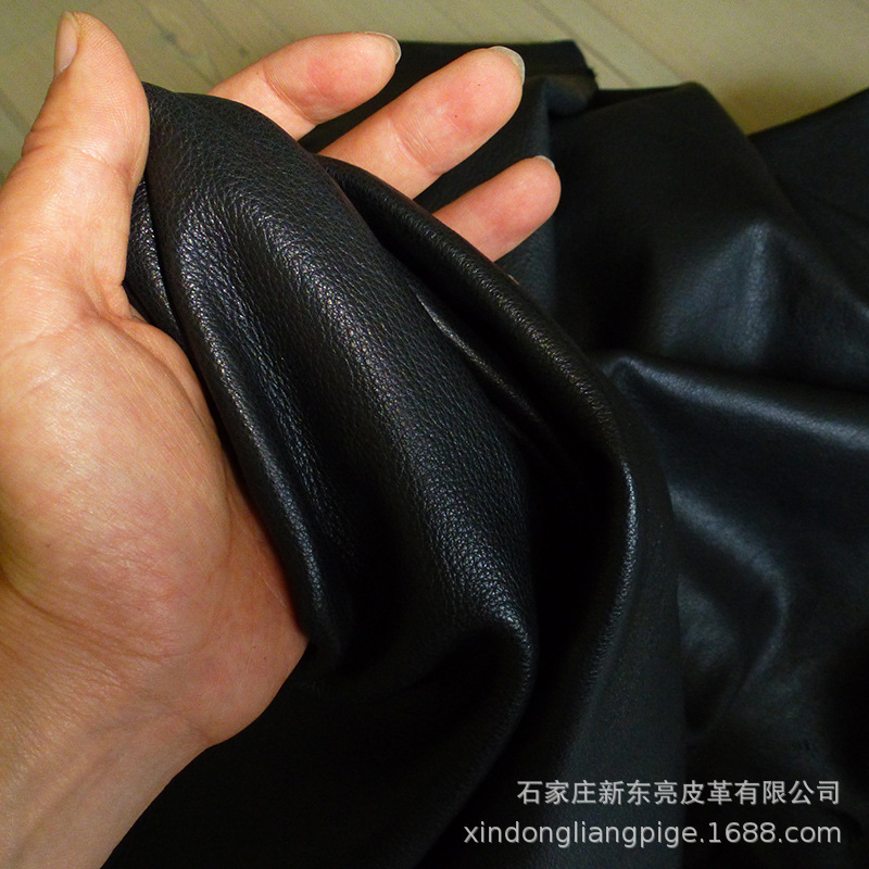 [无极皮厂]整张全粒面头层水染牛皮皮料 鞋包服装手套用真皮面料