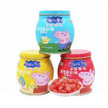 小猪益生菌香蕉草莓酸奶味软糖105g软糖儿童宝宝零食批发整箱36罐