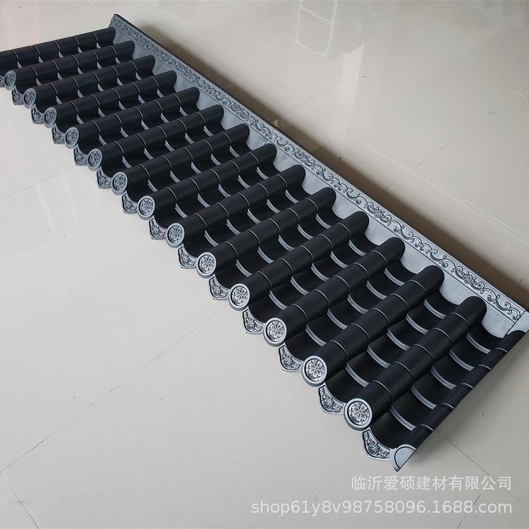 宿迁饭店门头仿古装饰瓦 仿古一体徽派古建筑屋檐瓦批发价格