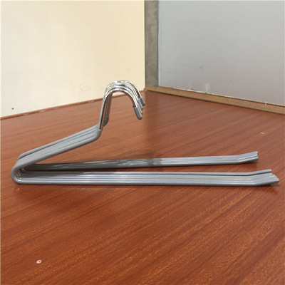 Estante de los pantalones de ganso de acero inoxidable S-tipo plástico inmersión hogar percha metal antideslizante magia engrosada hierro pantalones percha