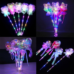 Internet celebrity Bobo ball light-up stick children's light-up toy street stall drainage love five-star sky stick magic wand