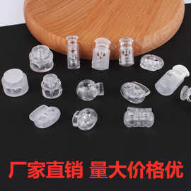 透明弹簧扣猪鼻扣羽绒服固定松紧带卡扣收缩鞋带裤带扣调节纽E18