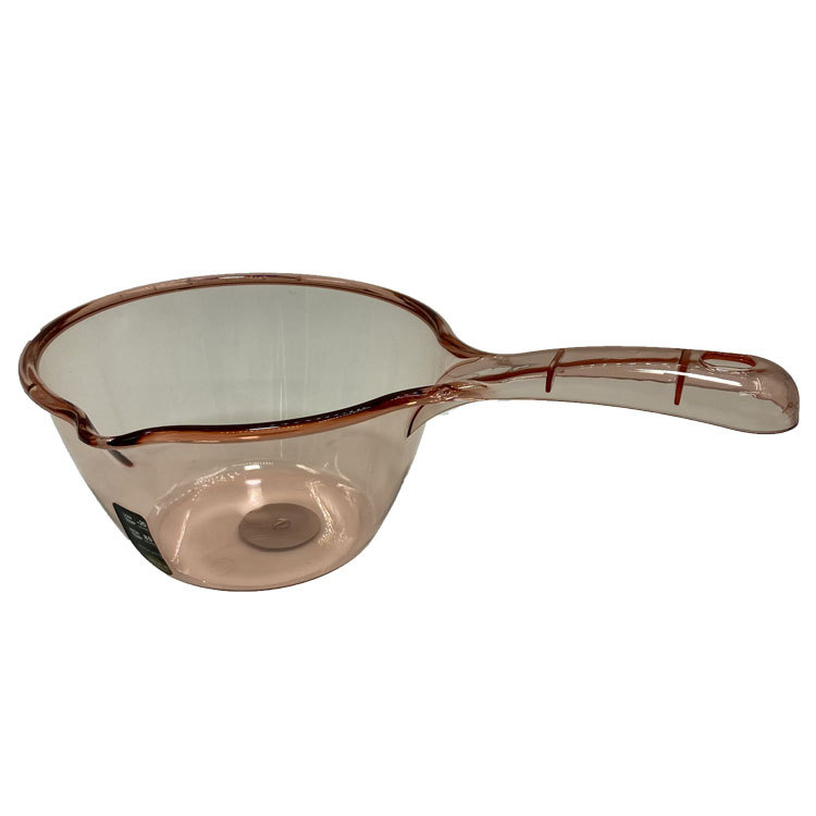 Cuchara de agua resistente a las caídas mango largo transparente profundización flotador de agua grande cuchara de agua doméstica con boca cuchara de agua de cocina