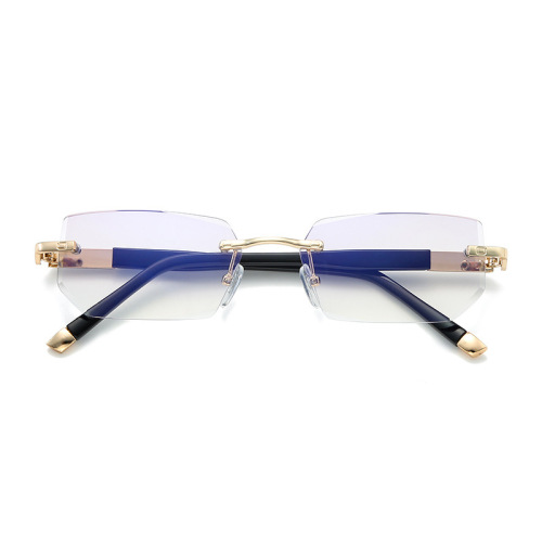 Edge-rounding reading glasses with blue light protection, sold on street stalls, no-frame, senior-friendly, youthful and stylish, fresh new design
