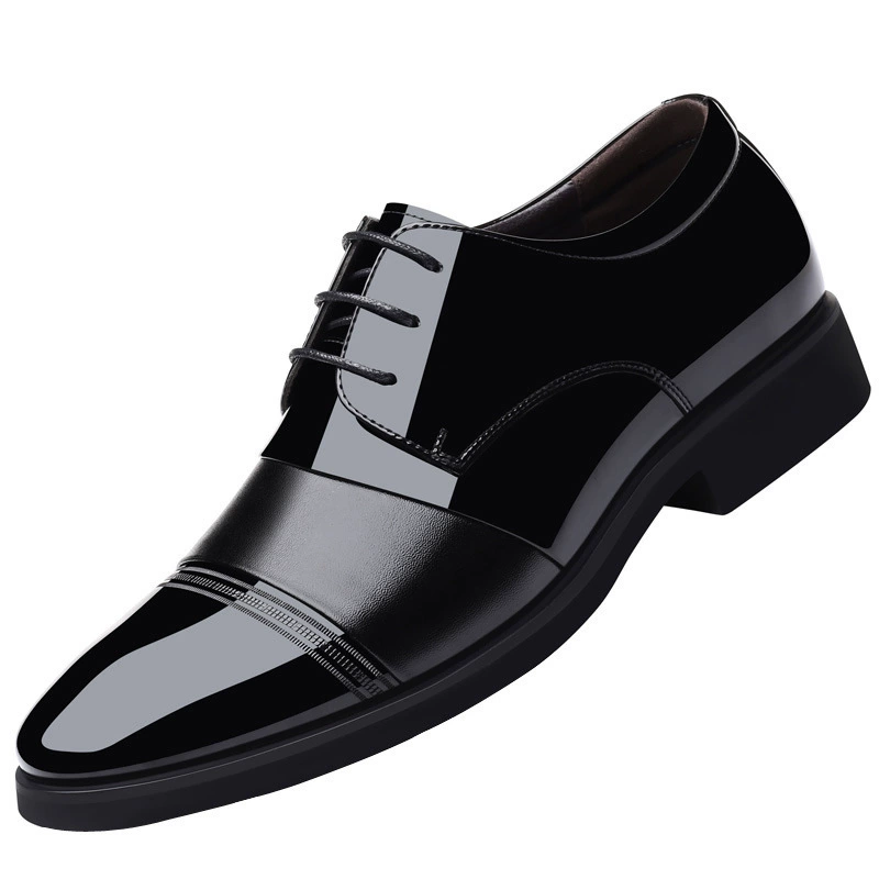 Shoes for leather shoes, high classic suit jacket for leisure, genuine leather, Italy