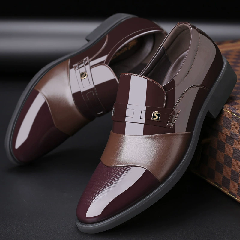 Shoes for leather shoes, high classic suit jacket for leisure, genuine leather, Italy