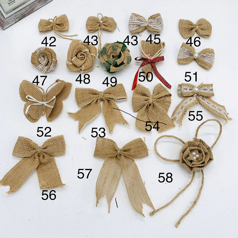 The new hot -selling hemp flower DIY handmade decoration kindergarten textbook hemp flower wedding festival party 2