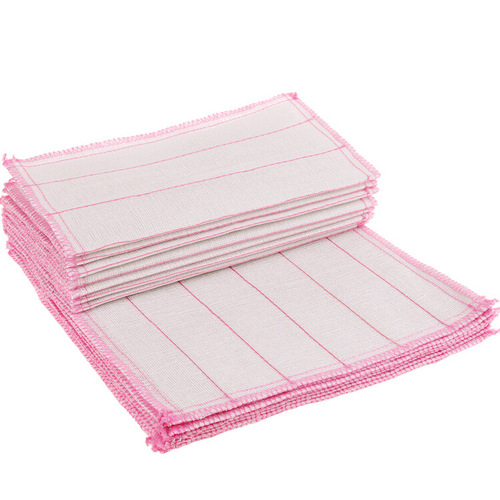 Five-layer cotton yarn non-stick oil-absorbent decontamination rag dishwashing cloth scouring pad bamboo fiber rag 2 yuan store source