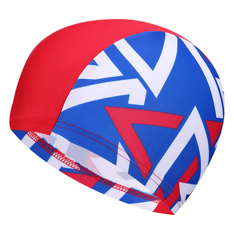 Gorro de natación para niños dibujos animados de niñas sombrero de tela cómodo bebé natación sombrero elástico equipo de piscina de escuela primaria para niñas