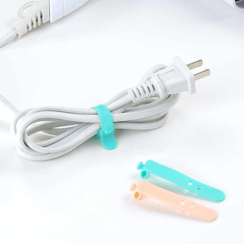 硅胶绑带 创意绕线器  防丢失耳机收纳软胶带数据线困扎带