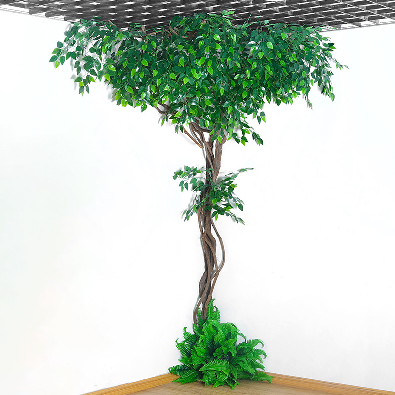 Ramas artificiales, hojas, ramas, grandes árboles falsos, vides secas, árboles decorativos, vides, hojas, sala de estar, vides, plantas grandes, plantas verdes
