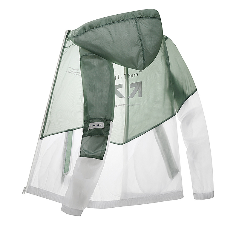 Soporte Entrega verano Internet celebridad TikTok deportes ropa de protección solar Hombres estilo coreano SLIM-Fit guapo ultrafino transpirable protección solar piel
