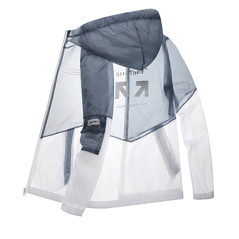 Soporte Entrega verano Internet celebridad TikTok deportes ropa de protección solar Hombres estilo coreano SLIM-Fit guapo ultrafino transpirable protección solar piel