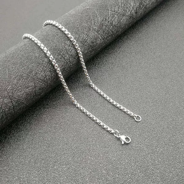 Stainless steel, silver, 3mm, 61cm
