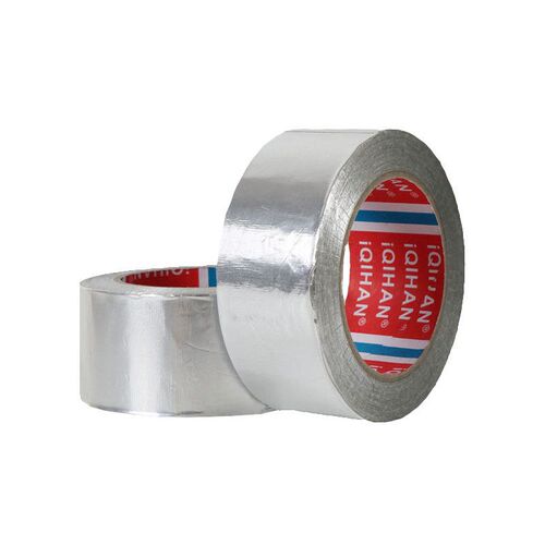 Qihan aluminum foil tape air conditioner refrigerator duct range hood leak repair tape high temperature conductive strong adhesive pure aluminum foil tape