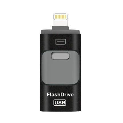 Совместимый металлический высокоскоростной USB-флеш-накопитель для мобильного телефона, Android, 32ГБ, три в одном, 64ГБ, (торговля через границу)