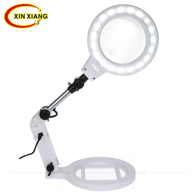 Перезаряжаемый/аккумулятор двойного назначения HD 120 мм большой объектив 22 светодиодных фонаря, настольное многофункциональное увеличительное стекло с двойным увеличением