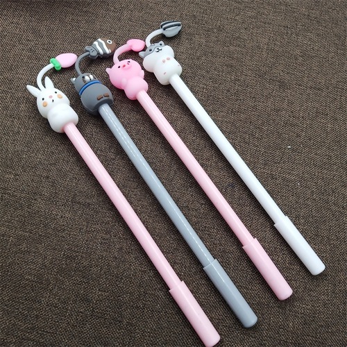 Creative animal tentacle gel pen, cute pet water pen, cartoon student small gift writing pen factory wholesale