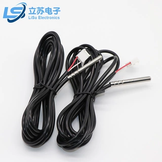 加工定制NTC温度传感器6*50不锈钢灌封 10K3977温度传温度传感器