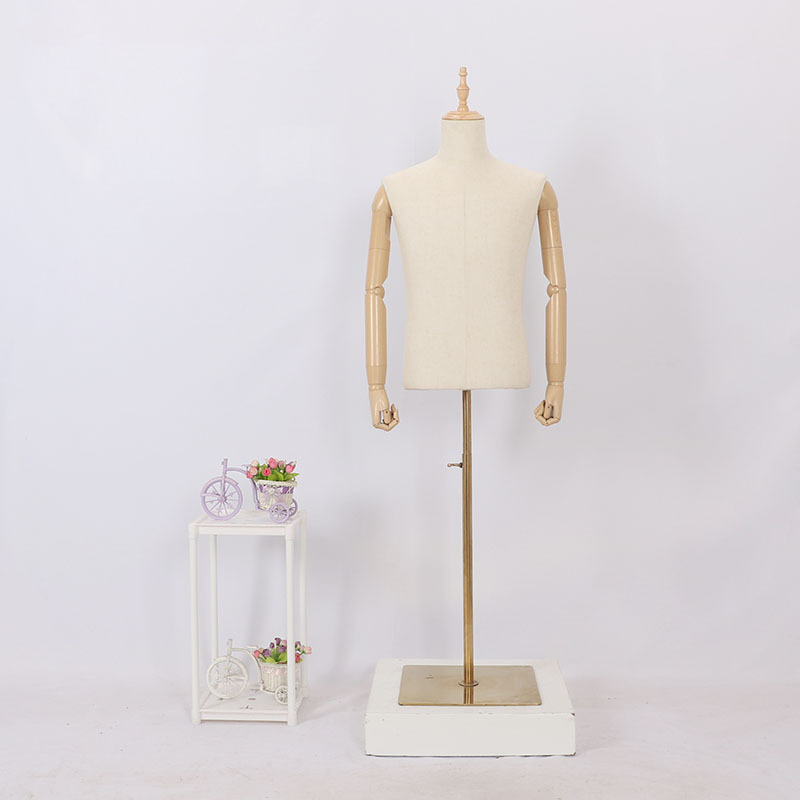 Maniquí de lino de medio cuerpo para hombre adulto, para tienda de ropa, para vestidos de novia, perchero para ropa, perchero para pantalones, perchero para zapatos, cabeza de maniquí image 9
