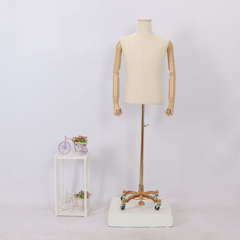 Maniquí de lino de medio cuerpo para hombre adulto, para tienda de ropa, para vestidos de novia, perchero para ropa, perchero para pantalones, perchero para zapatos, cabeza de maniquí image 23