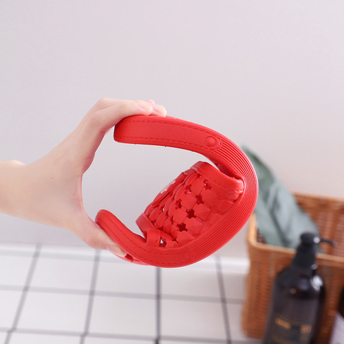 TGL Brand New Material Bathroom Slippers with Hollow Design, Leak-Proof and Anti-Slip Home Slippers for Men and Women, Hotel and Sauna Room Slippers