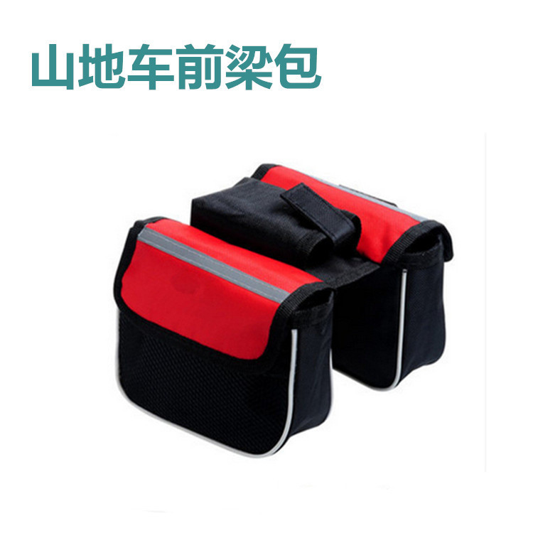 Mountain bike front beam bag three-in-one bicycle saddle bag road bike front beam bag upper tube bag bicycle convenient bag Mountain bike front beam bag three-in-one bicycle saddle bag road bike front beam bag upper tube bag bicycle convenient bag