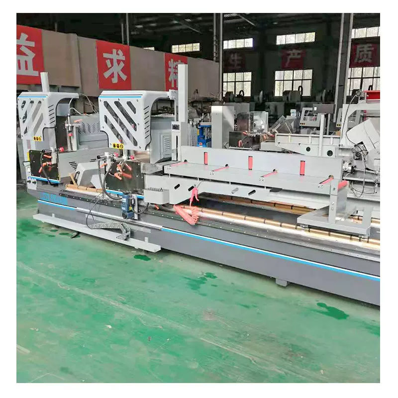 卡特供应断桥铝门窗设备铝塑型材双头精密切割锯走刀测料高锯床