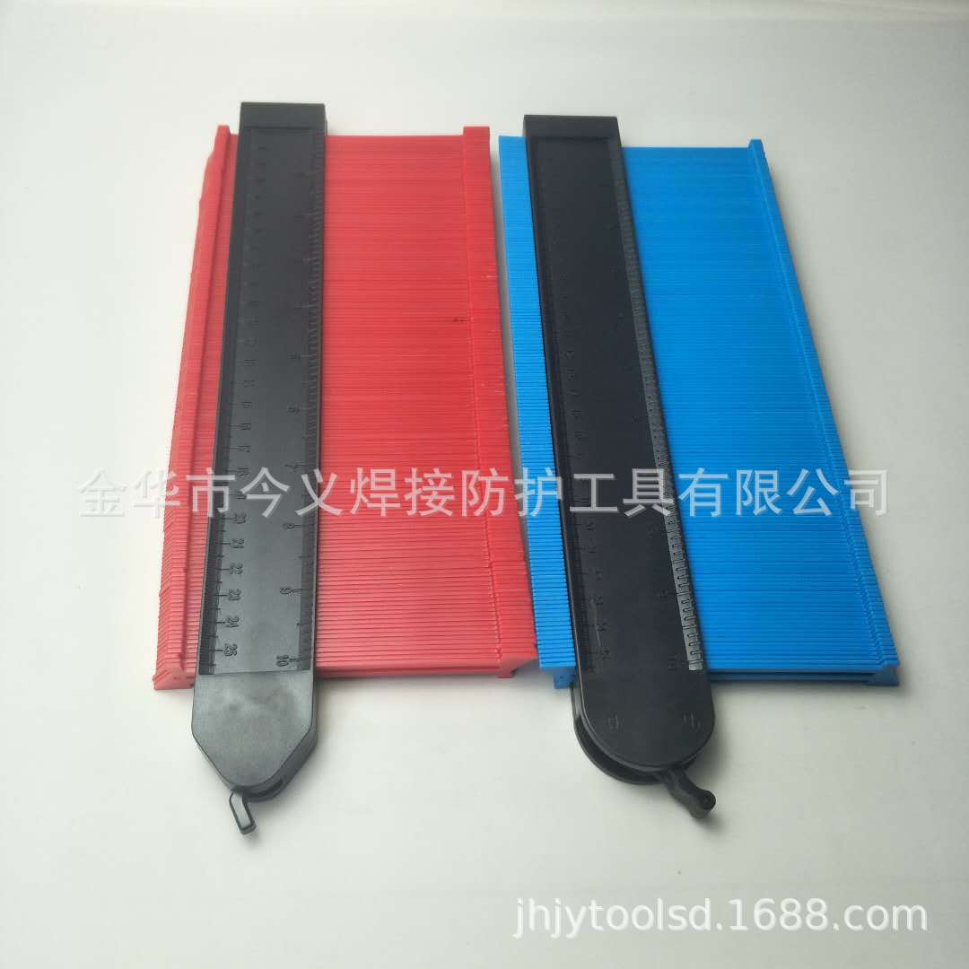 10寸加宽带锁仿形规轮廓规不规则仿形尺仿形规木工不规则量具