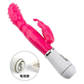 兔子震动棒仿真阳具AV棒双头强震女性自慰入体阴蒂刺激按摩器具