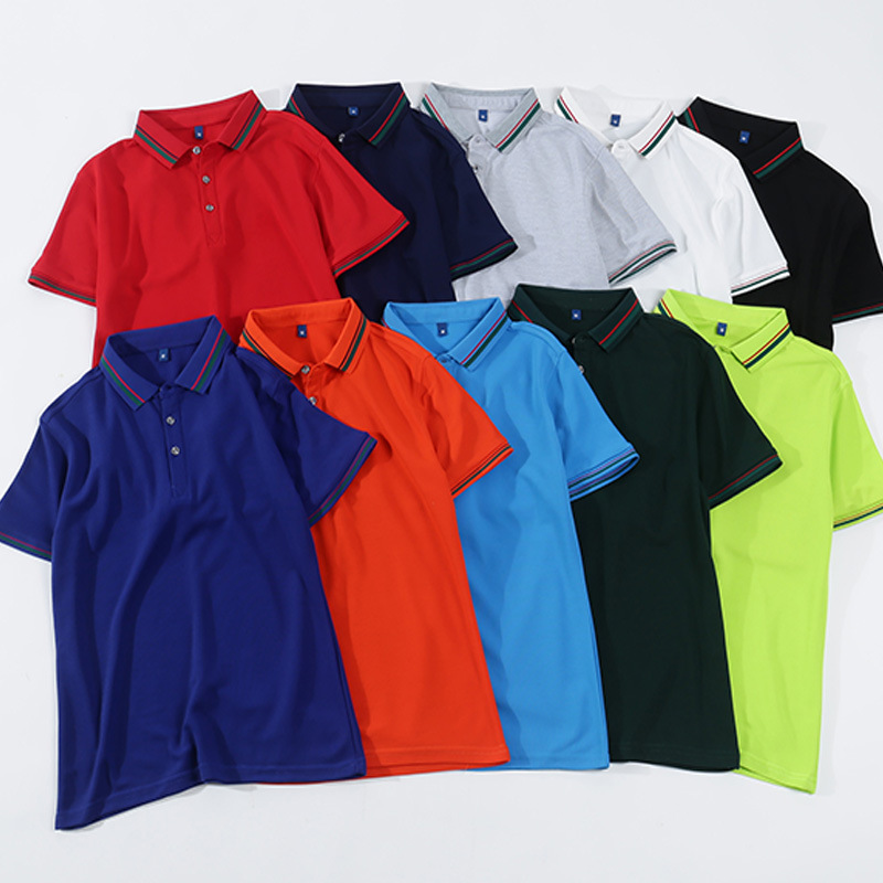 Polo de solapa logotipo personalizado publicidad camisa camiseta ropa personalizada ropa manga corta venta directa de fábrica