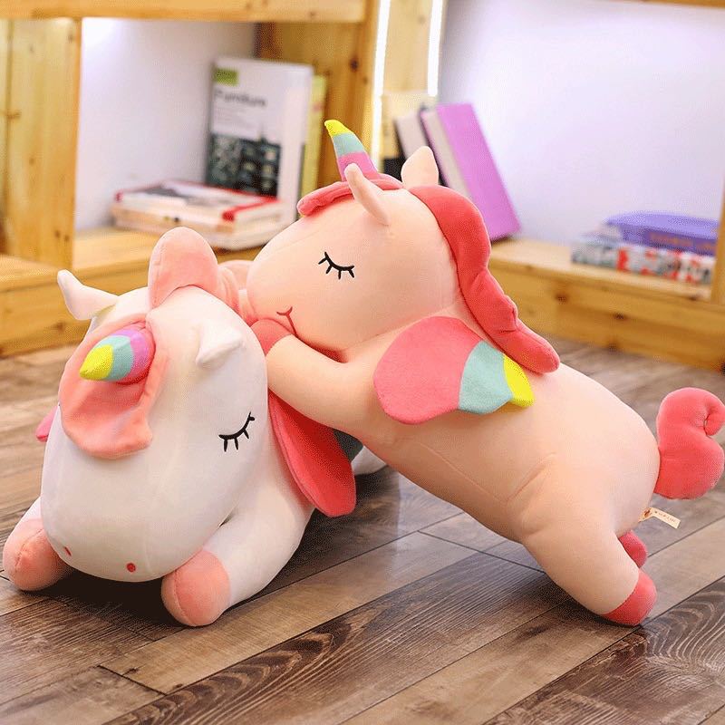 Celebridad en línea Unicornio muñeca de peluche de juguete lindo Ragdoll muñeca almohada Regalo de Cumpleaños niña almohada para dormir