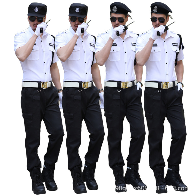 High-end concierge uniform summer short-sleeved shirt sales department security clothing new case work clothes property suit