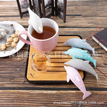 新款海豚泡茶器海牛茶滤水怪茶漏 海豹树懒大象羊驼动物滤茶器