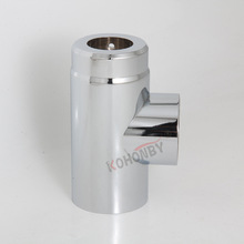 厂家直供 不锈钢电镀金冠三通主体金冠三通厨房水龙头壳体