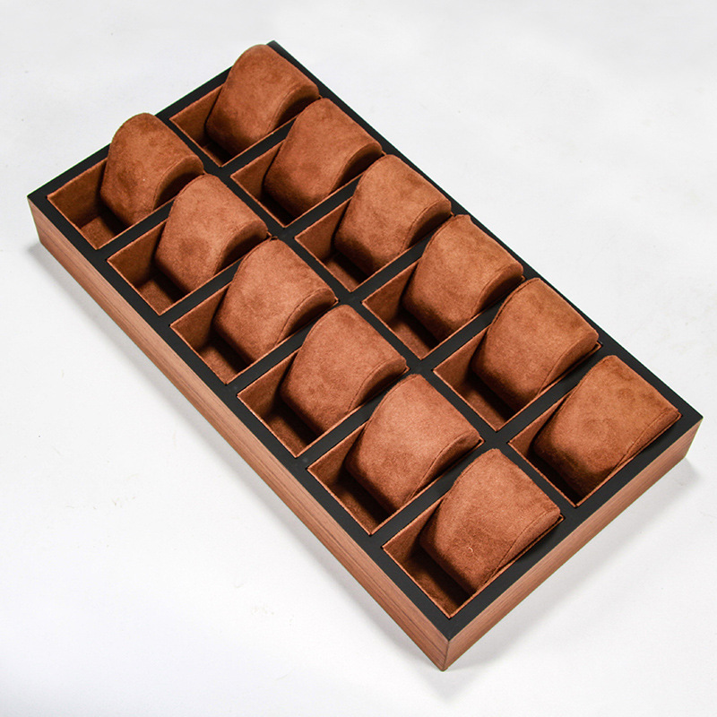 批发高档木质收纳盒多位表盒 手表托盘 展示架子6位12位18位30位