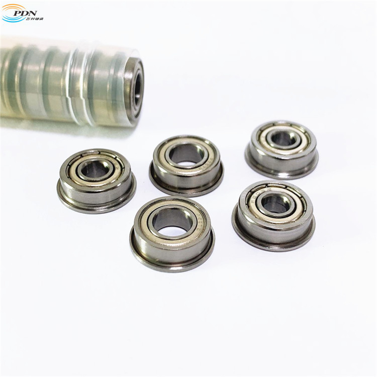 PDN直销微型法兰轴承F687zz  带挡边电动工具轴承