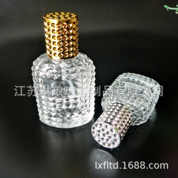 50ml晶白料丝口玻璃香水瓶网红香水玻璃瓶便携式香水分装瓶喷雾瓶