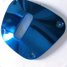 ABS塑料电镀加工 电镀宝蓝色  +拉丝加工 广州塑料电镀