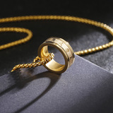 Креативное кольцо из нержавеющей стали, мужское ожерелье, аксессуар