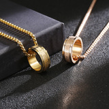 Креативное кольцо из нержавеющей стали, мужское ожерелье, аксессуар