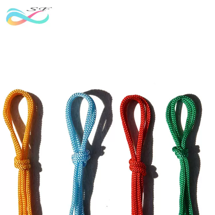 厂家现货PP手提绳勾头礼盒手提袋绳子平头雨衣抽绳丙纶彩色草帽绳