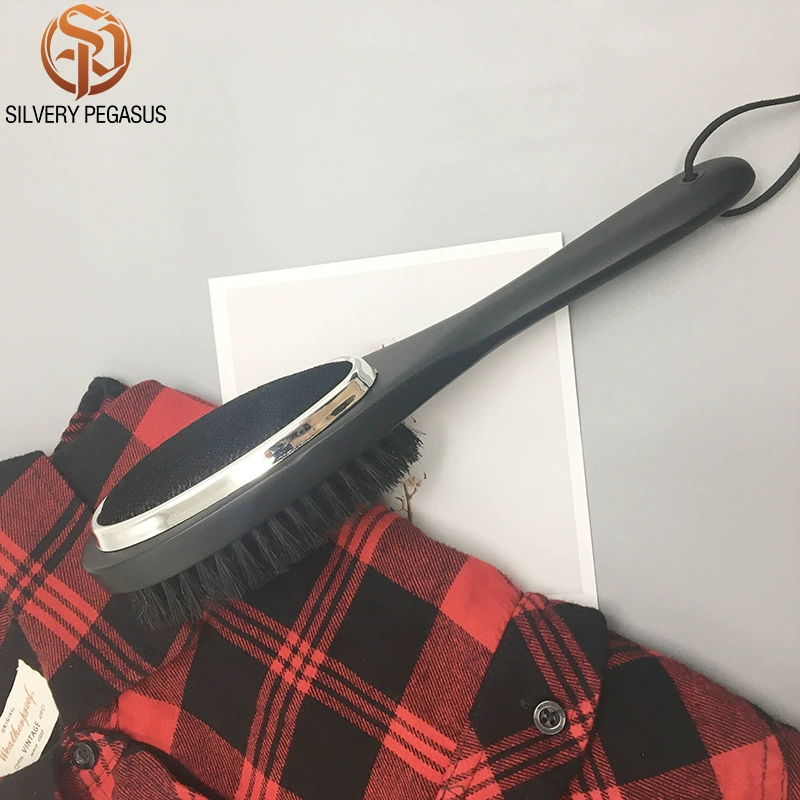 Щетка для пальто «Два в одном» двусторонняя щетка для удаления пыли черная щетка с щетиной гостиничный костюм Антистатическая деревянная щетка для пальто