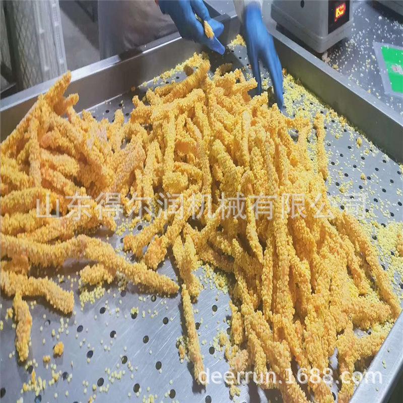 小型裹浆小酥肉肉饼油炸机 鸡米花鸡排上粉油炸流水线 工艺指导