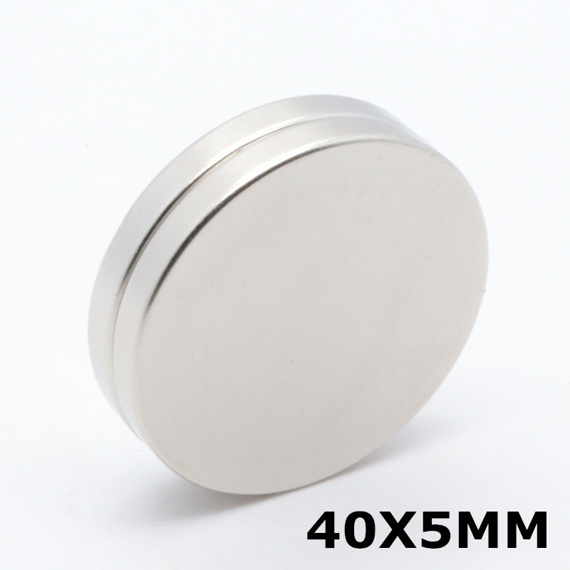 40*5mm factory spot wholesale strong magnet sheet round magnet treadmill safety lock magnet 40x 5 round