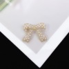 Cute elegant brooch with bow, brand suit lapel pin, western style