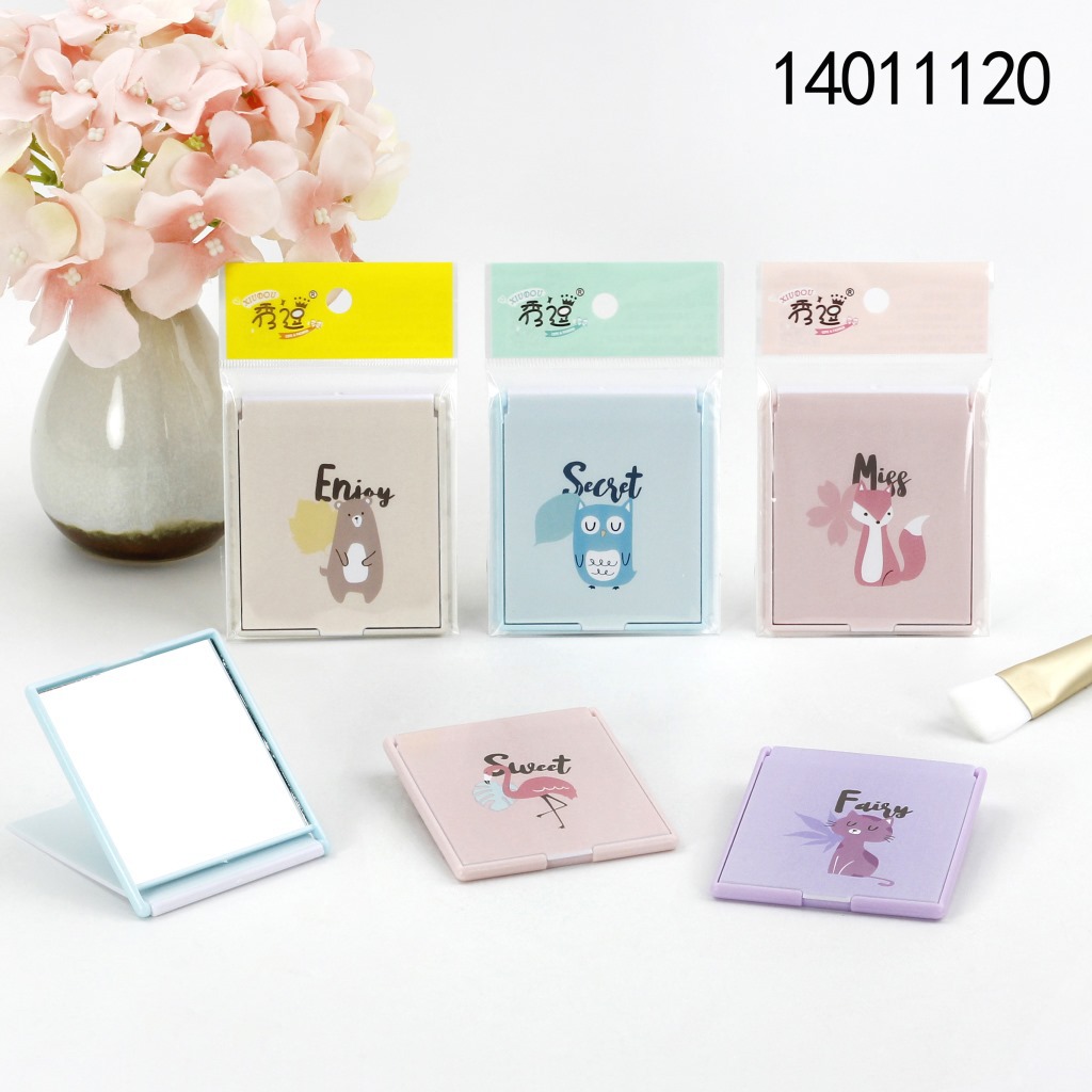 N3125 boutique de dibujos animados espejo de mesa pequeña espejo cosmético espejo portátil tienda de 2 yuanes suministro de necesidades diarias