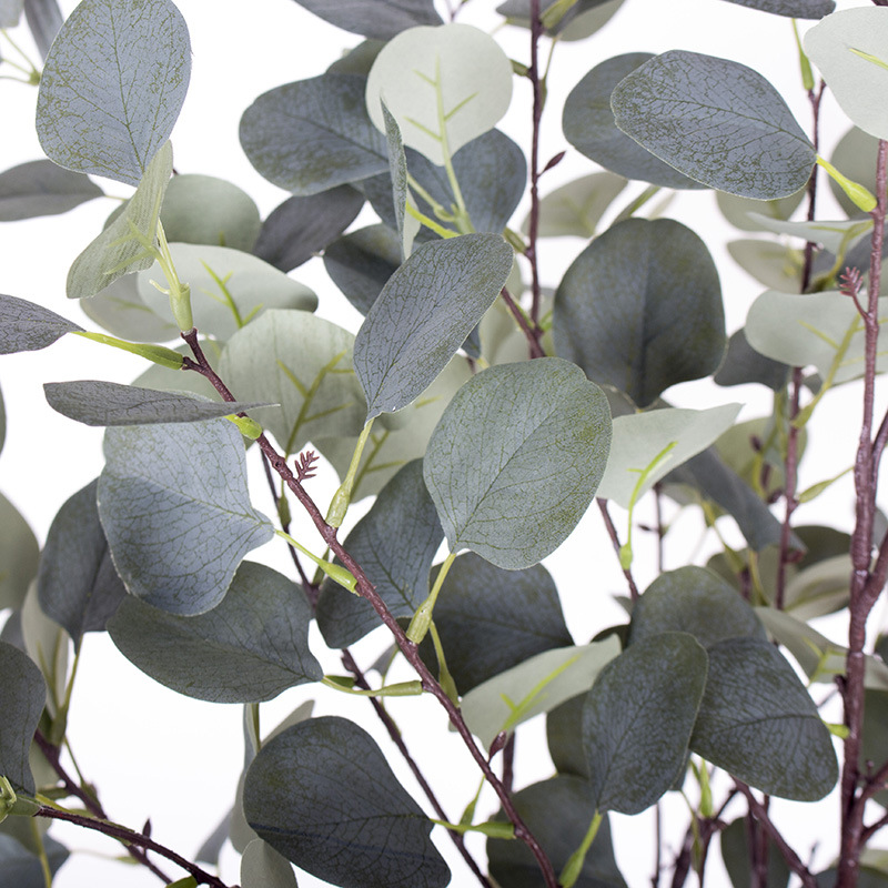 Árbol falso interior con maceta gran planta en maceta árbol de dinero casa oficina decoración de ventana simulación planta verde eucalipto